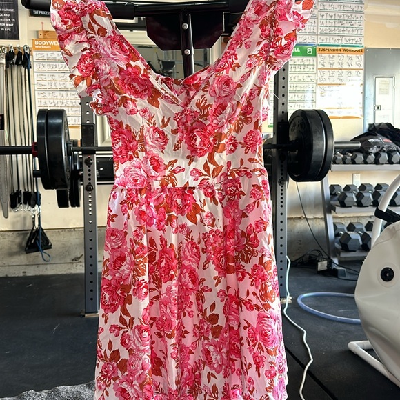 NWT dress with tie back closure and open back. Size L - Picture 2 of 5